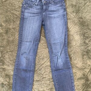 PAIGE verdugo ankle Women's Light Blue Skinny Jeans